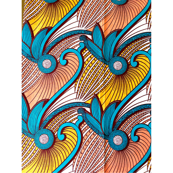 African Fabric - Australia Leaf - Design 10-Adinkra Designs