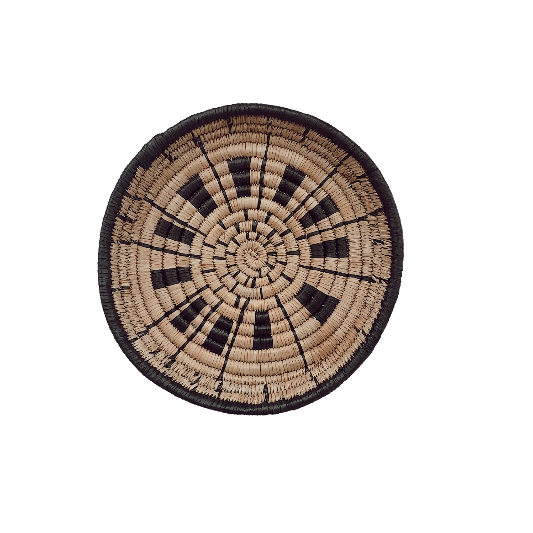 Wall Baskets - Malawi Basket 28cm 4-Adinkra Designs