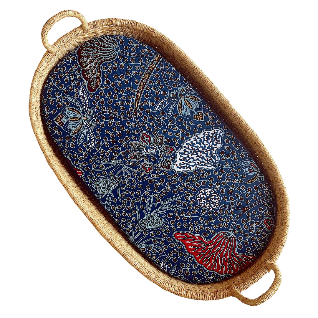 Fitted Bassinet Sheets - Ocean-Adinkra Designs