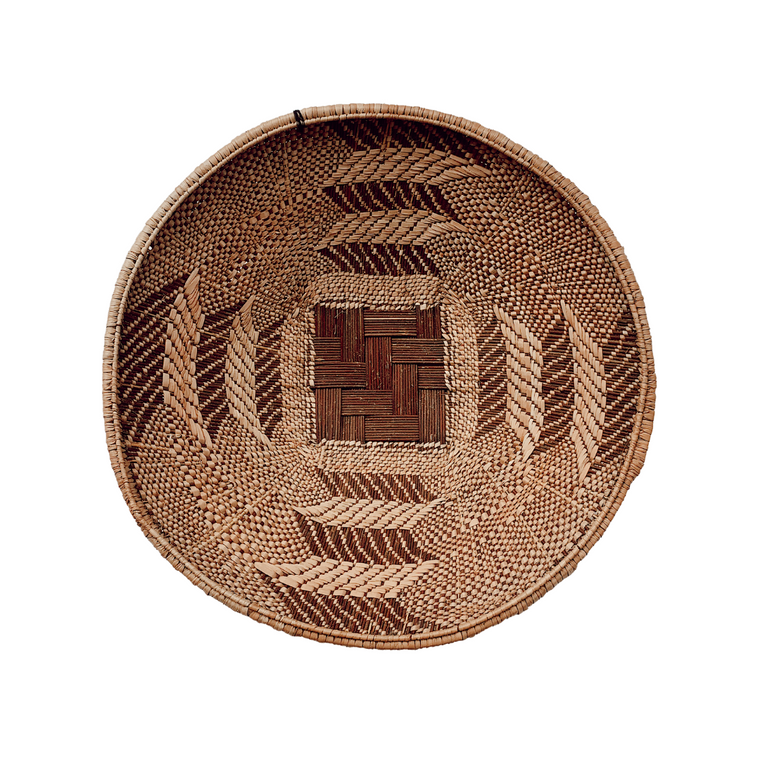 Wall Baskets - Binga Basket Double Weave 40cm 2-Adinkra Designs