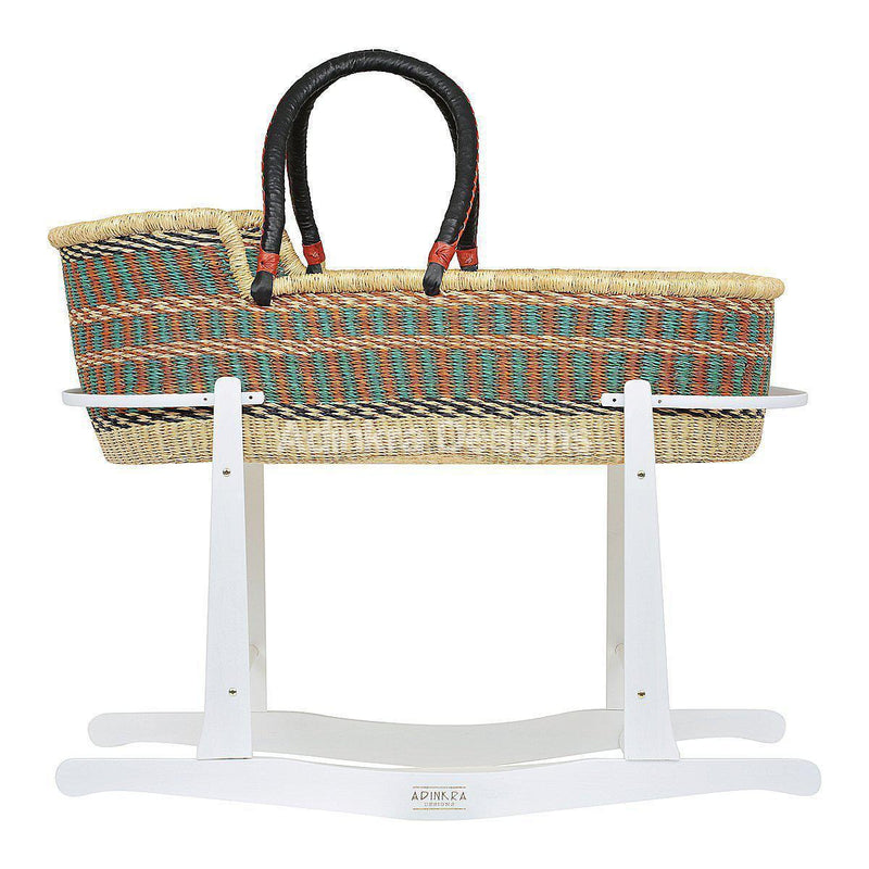 Moses Basket Rocking Stand (3 Colours Available) Adinkra Designs