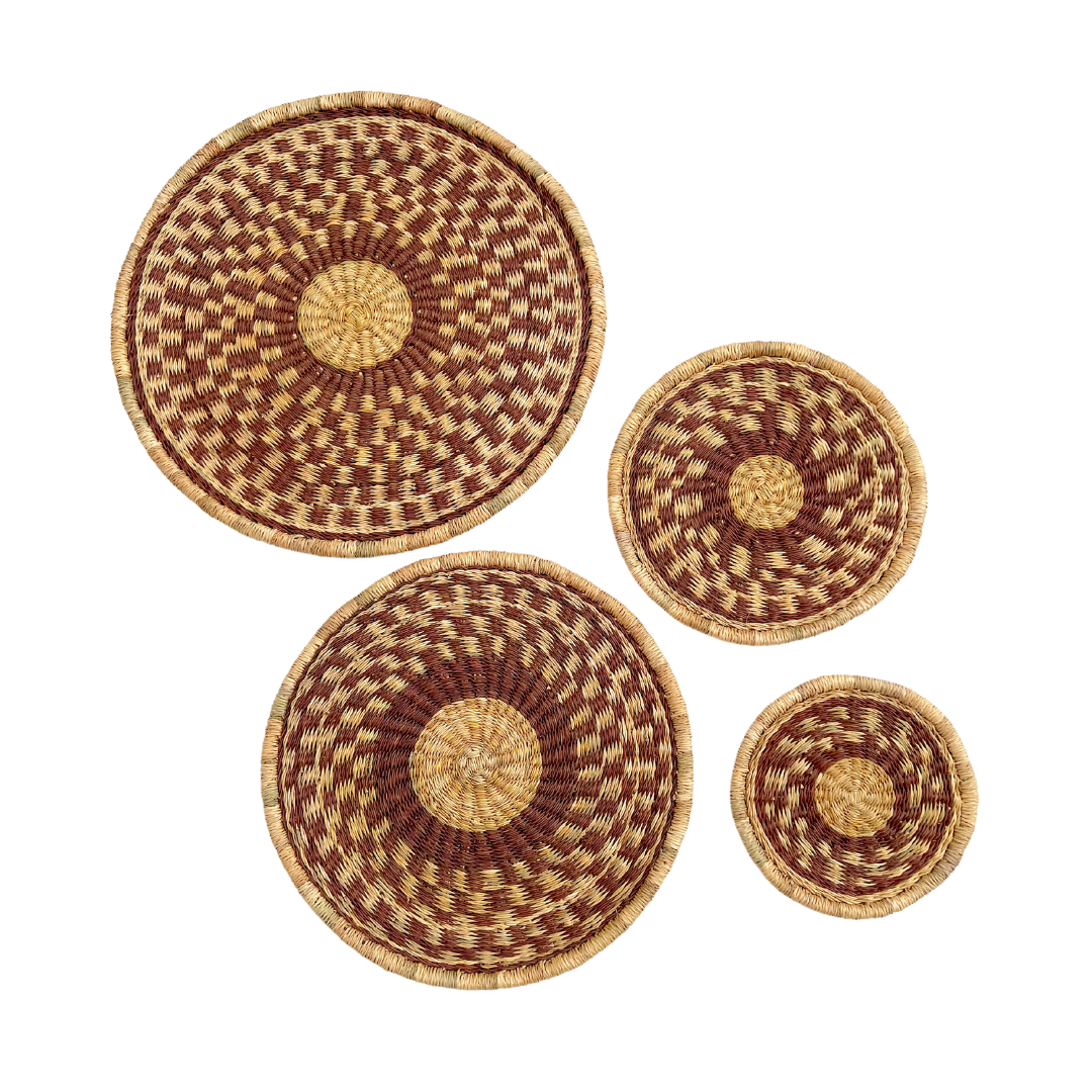 Wall Basket - Ochre Design-Adinkra Designs